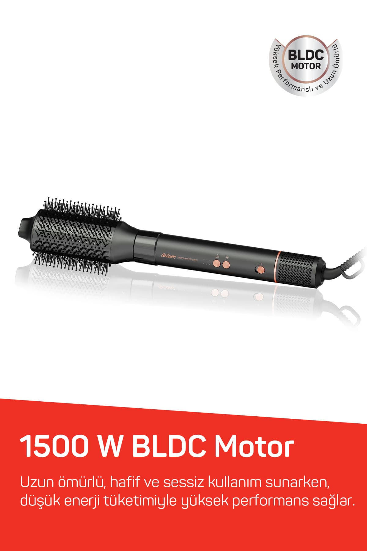 استایلر مو Arzum مدل AR5198 Line موتور BLDC Ionic 1500W 5 نازل آنتراسیتی استایلر مو Arzum مدل AR5198 Line موتور BLDC Ionic 1500W 5 نازل آنتراسیتی