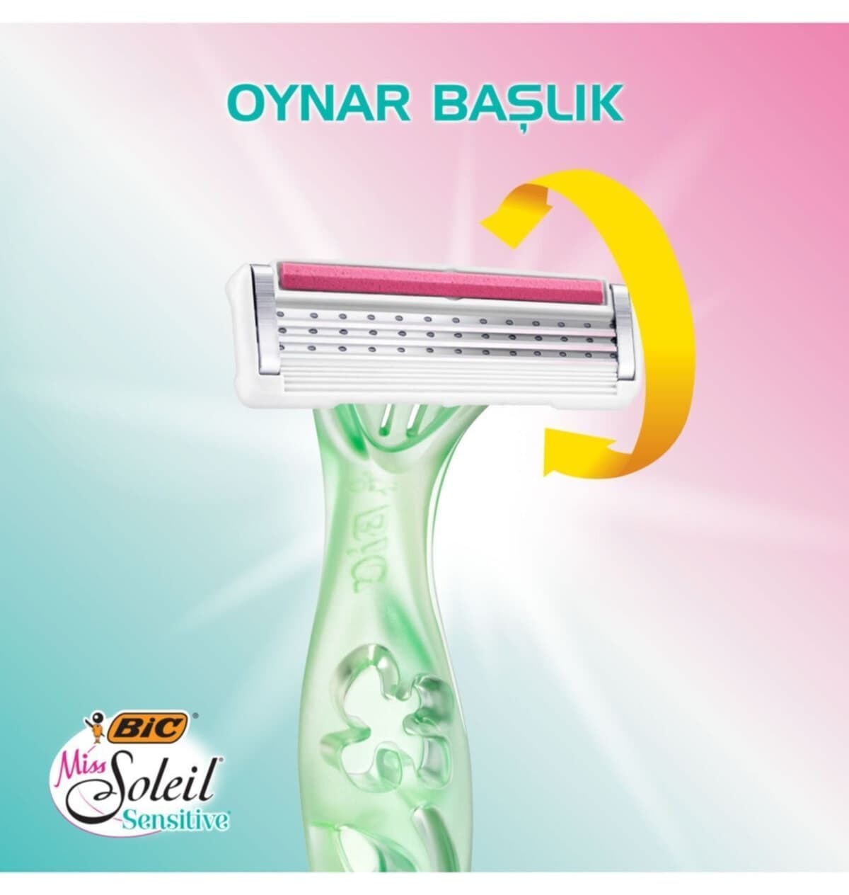 ست 3 تیغ اصلاح زنانه Bic Miss Soleil Sensitive هدیه کیف آرایش ست 3 تیغ اصلاح زنانه Bic Miss Soleil Sensitive هدیه کیف آرایش