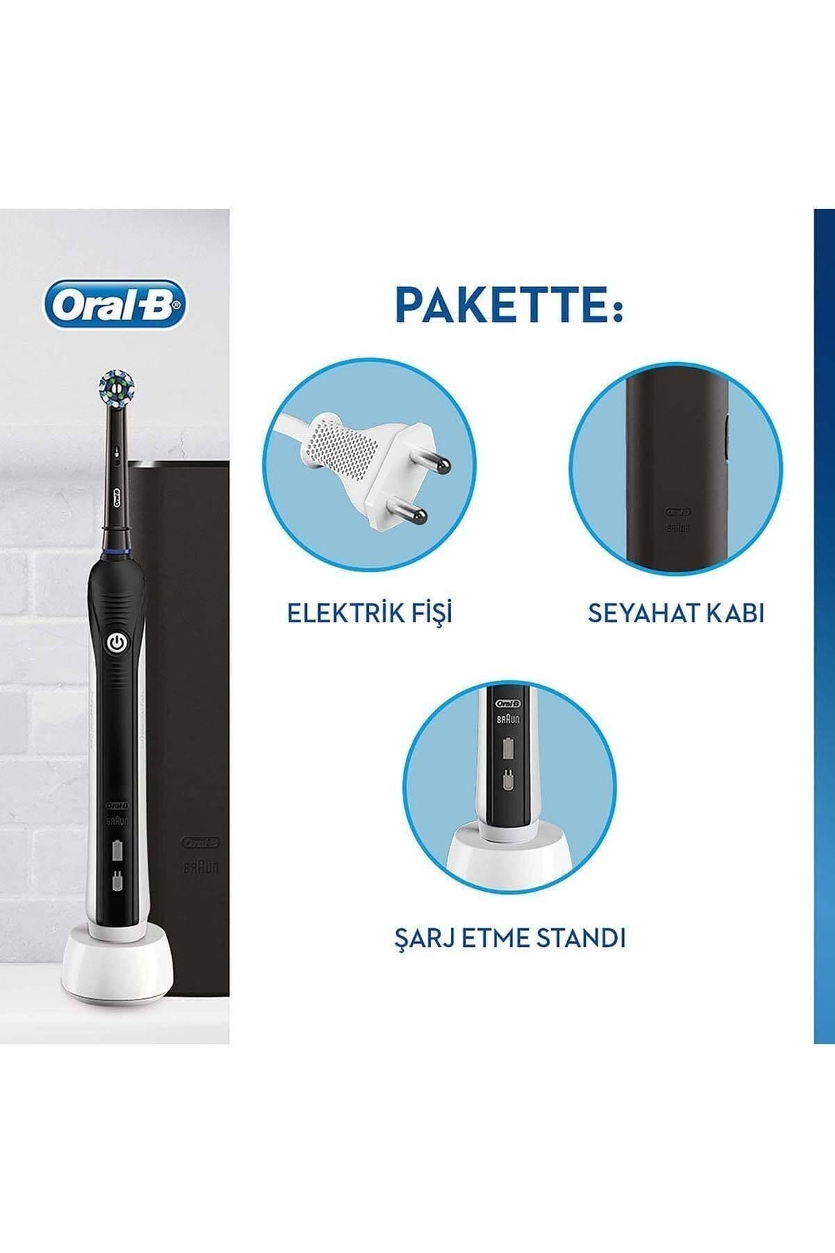 مسواک شارژی Oral-B مشکی Cross Action مدل Pro 750 مسواک شارژی Oral-B مشکی Cross Action مدل Pro 750
