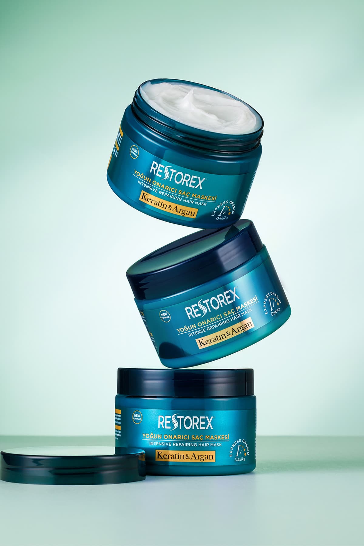 ماسک مو ترمیمکننده Restorex حاوی کراتین و آرگان برای موهای آسیبدیده 300 Ml ماسک مو ترمیمکننده Restorex حاوی کراتین و آرگان برای موهای آسیبدیده 300 Ml