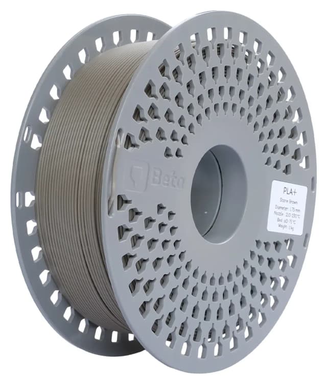 فیلامنت PLA+ برند Beta Filament رنگ قهوهای سنگی فیلامنت PLA+ برند Beta Filament رنگ قهوهای سنگی