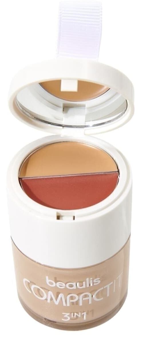 کیت کامپکت beaulis شامل فوندوتن، رژگونه و کانسیلر بژ طبیعی مدل 115 کیت کامپکت beaulis شامل فوندوتن، رژگونه و کانسیلر بژ طبیعی مدل 115