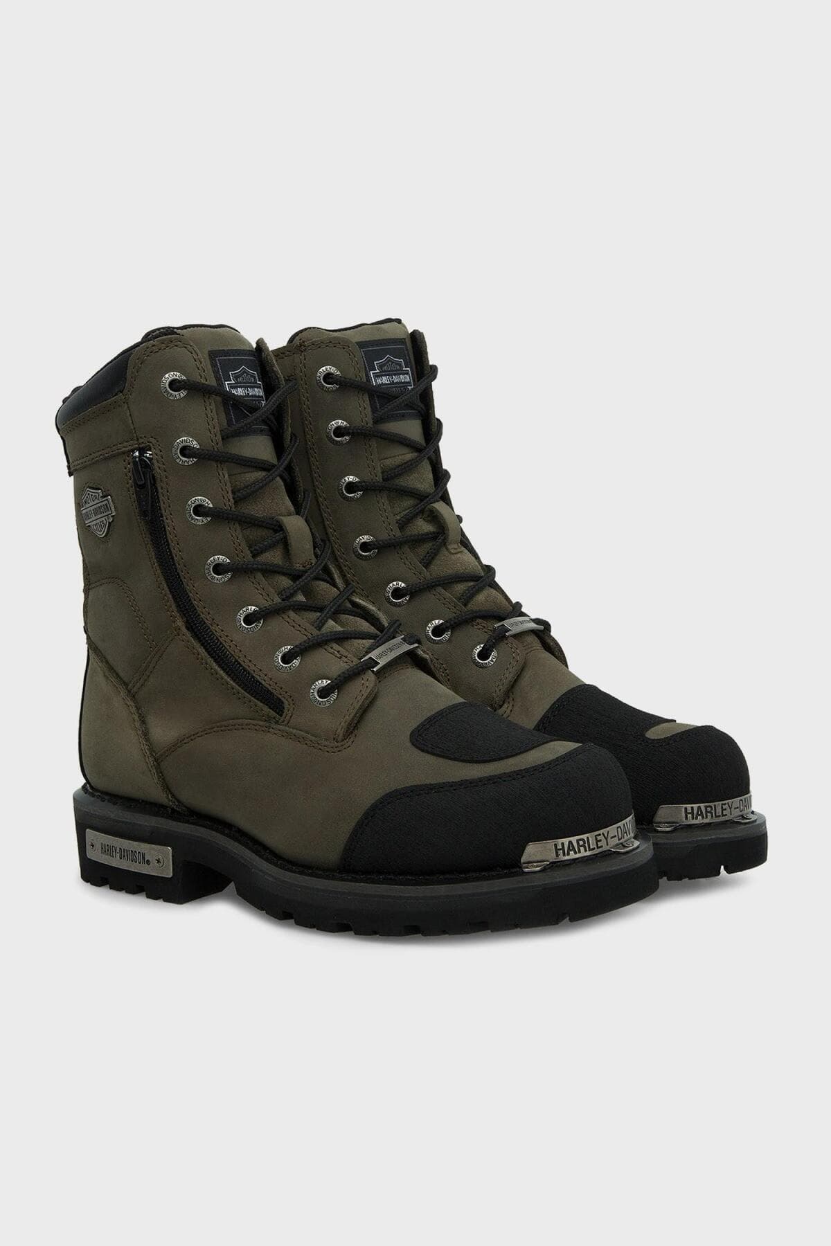 بوت مردانه Harley Davidson چرمی خاکی مدل Riddick 025m100552 بوت مردانه Harley Davidson چرمی خاکی مدل Riddick 025m100552