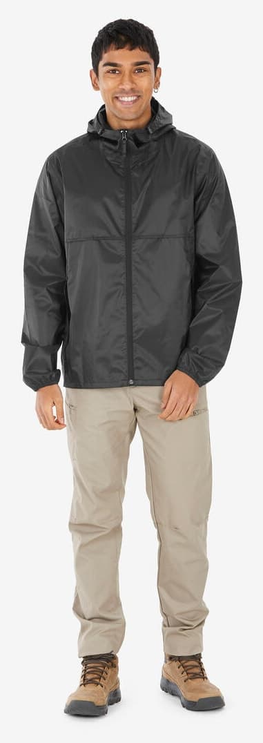 بارانی مردانه Decathlon Quechua فضای باز مشکی Raincut بارانی مردانه Decathlon Quechua فضای باز مشکی Raincut