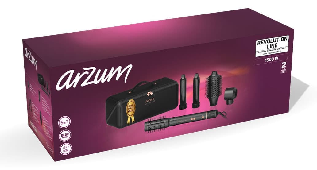 استایلر مو Arzum مدل AR5198 Line موتور BLDC Ionic 1500W 5 نازل آنتراسیتی استایلر مو Arzum مدل AR5198 Line موتور BLDC Ionic 1500W 5 نازل آنتراسیتی