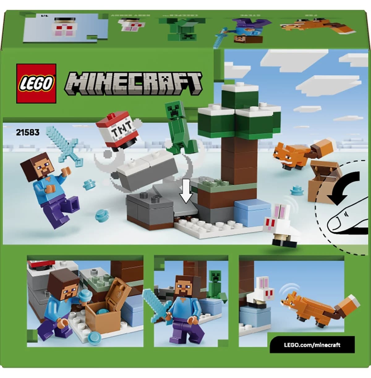 لگو Minecraft Steve ماجراجویی تایگا 79 قطعه مدل 21583 لگو Minecraft Steve ماجراجویی تایگا 79 قطعه مدل 21583