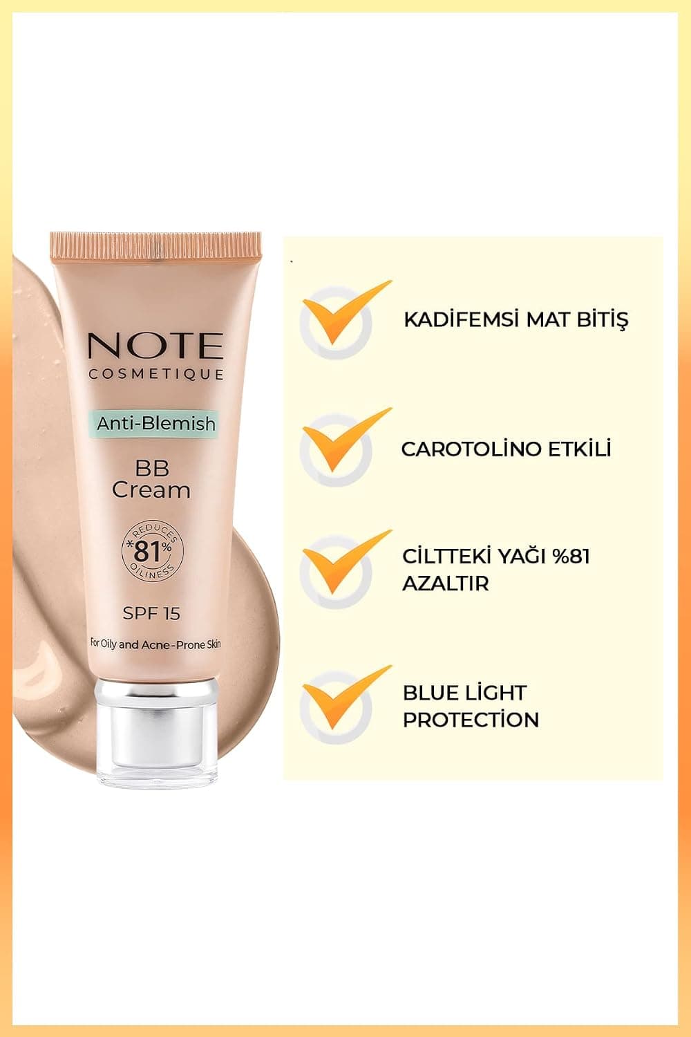 کرم BB Note Cosmetics ضد لک 02 روشن SPF 15 مناسب پوست مستعد آکنه کرم BB Note Cosmetics ضد لک 02 روشن SPF 15 مناسب پوست مستعد آکنه