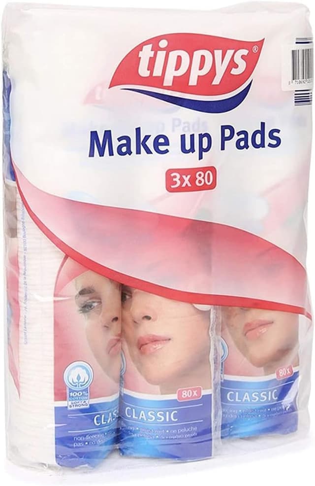 پد آرایشی نخی Tippys دوطرفه مدل Duo-Soft بسته 3 عددی پد آرایشی نخی Tippys دوطرفه مدل Duo-Soft بسته 3 عددی
