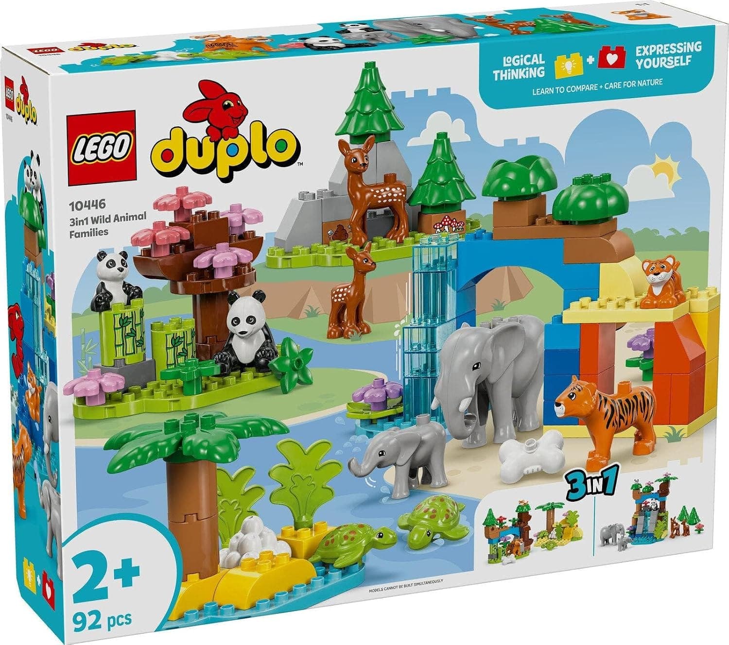 لگو DUPLO Town خانوادههای حیوانات وحشی ۳ در ۱ مدل 10446 لگو DUPLO Town خانوادههای حیوانات وحشی ۳ در ۱ مدل 10446