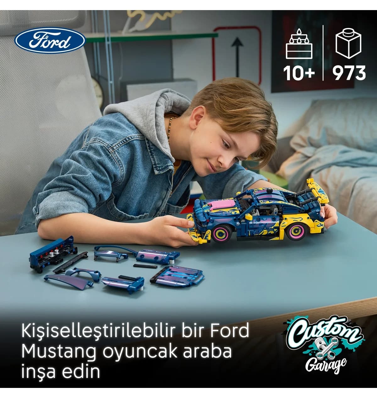 لگو Technic Ford Mustang GT ماشین ساختنی اصلاحشده مدل 42236 973 قطعه لگو Technic Ford Mustang GT ماشین ساختنی اصلاحشده مدل 42236 973 قطعه