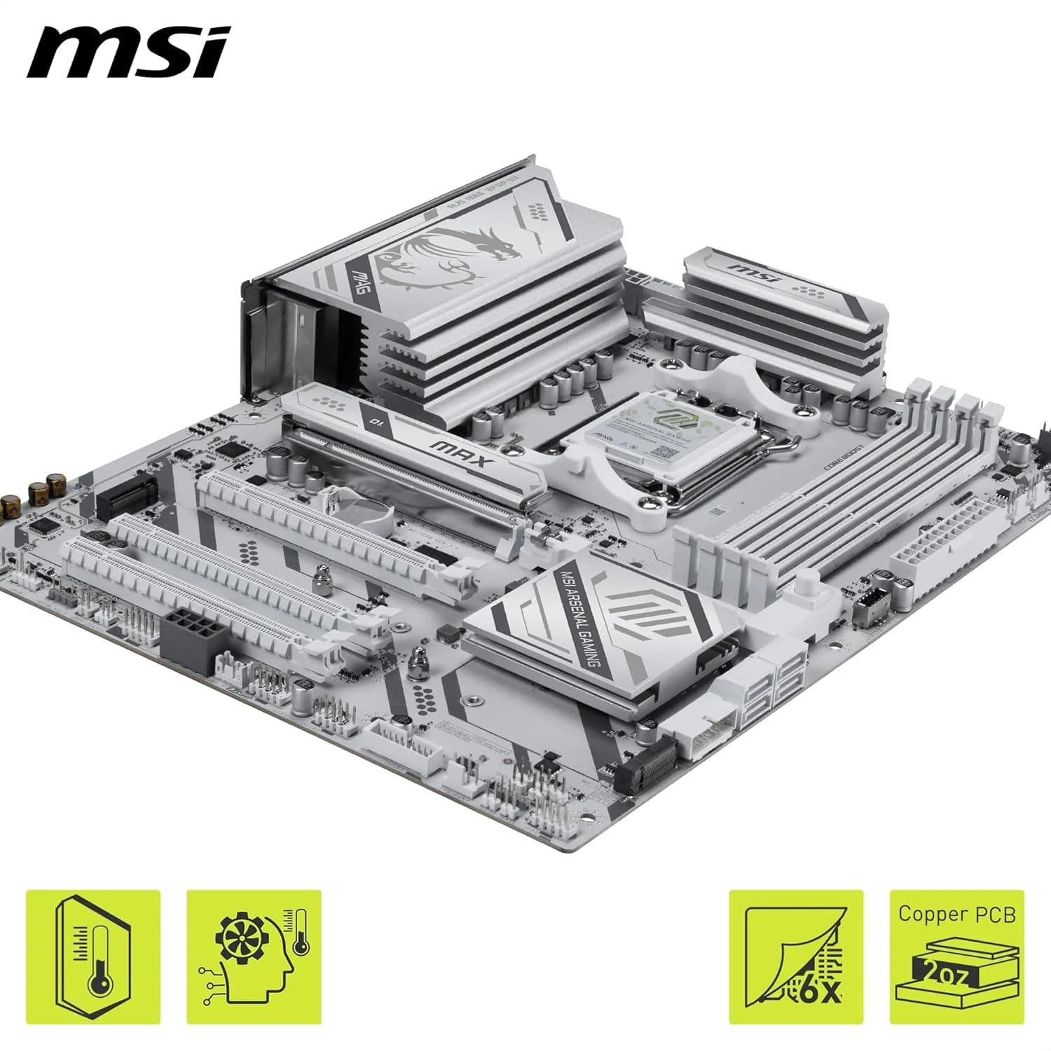 مادربرد MSI مدل MAG B850 GAMING PLUS MAX WIFI AM5 DDR5 مادربرد MSI مدل MAG B850 GAMING PLUS MAX WIFI AM5 DDR5
