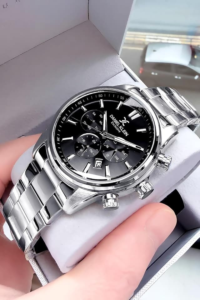 ساعت مچی مردانه Daniel Klein ضد آب بند فولادی نقرهای مدل Dke2143C6 ساعت مچی مردانه Daniel Klein ضد آب بند فولادی نقرهای مدل Dke2143C6