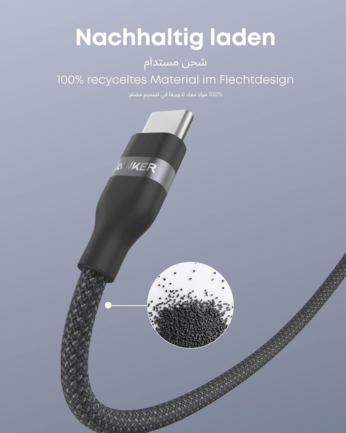 کابل Anker شارژ سریع 240W مدل Nano USB-C به USB-C مشکی 0.9m کابل Anker شارژ سریع 240W مدل Nano USB-C به USB-C مشکی 0.9m