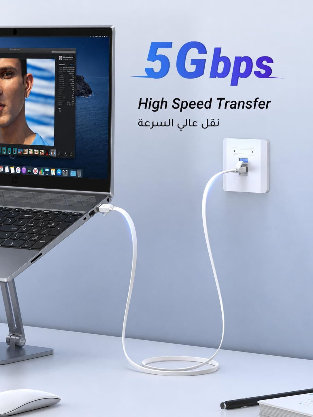 کابل شبکه UGREEN تخت Cat6 با طول 10M و سرعت 5Gbps RJ45 کابل شبکه UGREEN تخت Cat6 با طول 10M و سرعت 5Gbps RJ45