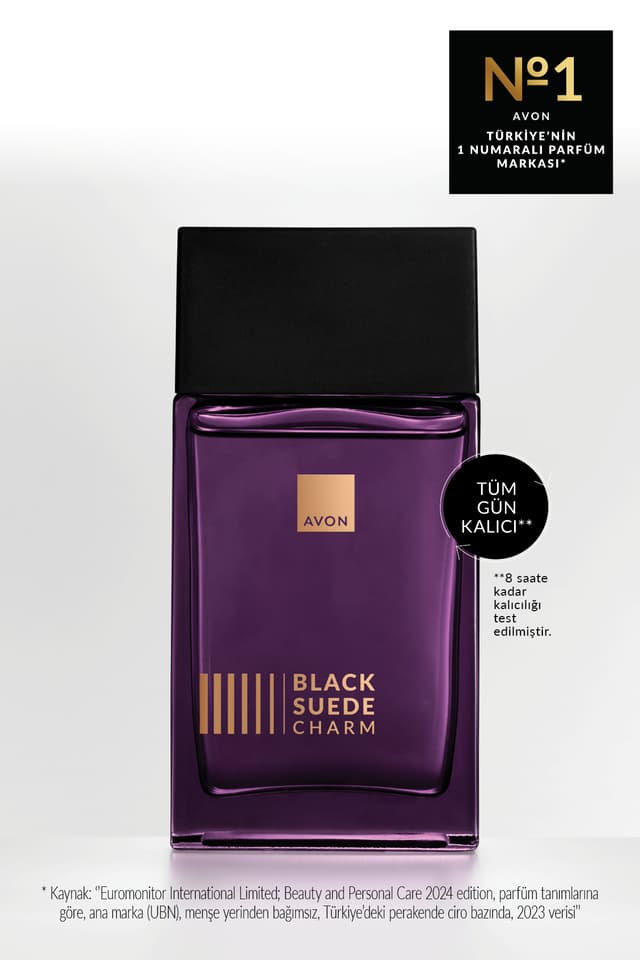 عطر ادو تویلت مردانه Avon Black Suede Charm 100ml عطر ادو تویلت مردانه Avon Black Suede Charm 100ml