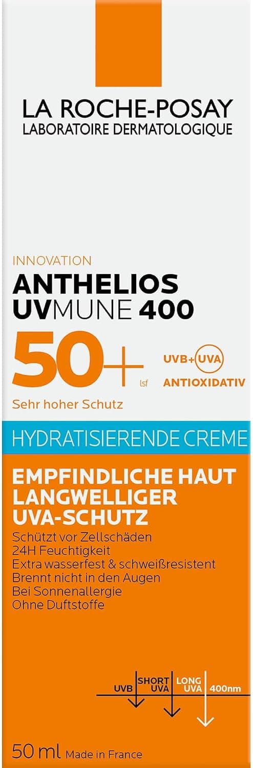 کرم ضد آفتاب La Roche Posay مرطوب کننده SPF 50+ مدل Anthelios UVMune 50 ml کرم ضد آفتاب La Roche Posay مرطوب کننده SPF 50+ مدل Anthelios UVMune 50 ml