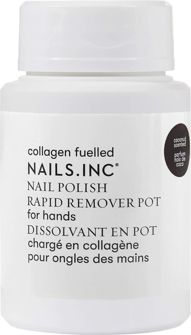 پاککننده لاک ناخن کاسهای Nails Inc با کلاژن، رایحه نارگیل، بدون استون، وگان 60ml پاککننده لاک ناخن کاسهای Nails Inc با کلاژن، رایحه نارگیل، بدون استون، وگان 60ml