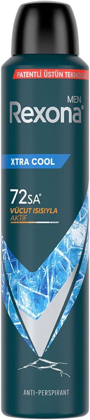 اسپری دئودورانت مردانه Rexona Xtra Cool با محافظت ۷۲ ساعته 200 ml اسپری دئودورانت مردانه Rexona Xtra Cool با محافظت ۷۲ ساعته 200 ml