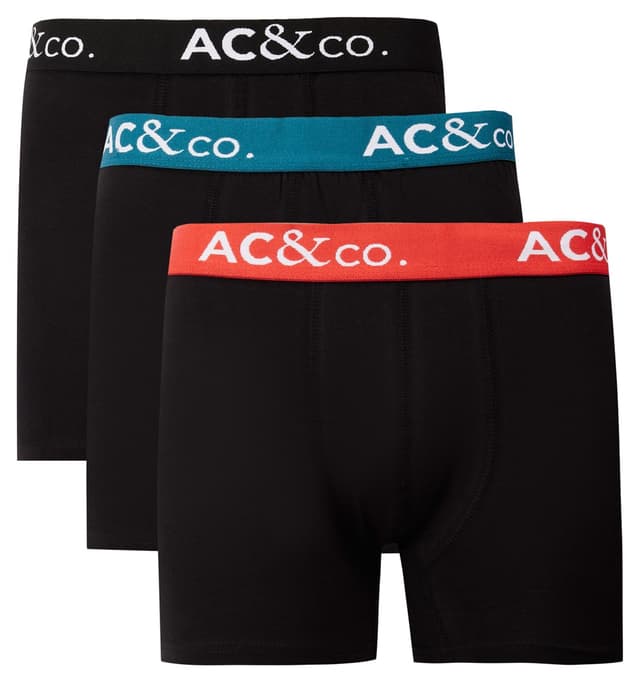 بسته 3 عددی شورت باکسر مردانه AC&Co / Altınyıldız Classics نخی مشکی کشی بسته 3 عددی شورت باکسر مردانه AC&Co / Altınyıldız Classics نخی مشکی کشی