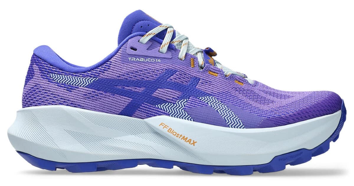 کفش دویدن زنانه Asics مدل TRABUCO 14 مشکی توتی/بنفش 1012B938-500 کفش دویدن زنانه Asics مدل TRABUCO 14 مشکی توتی/بنفش 1012B938-500