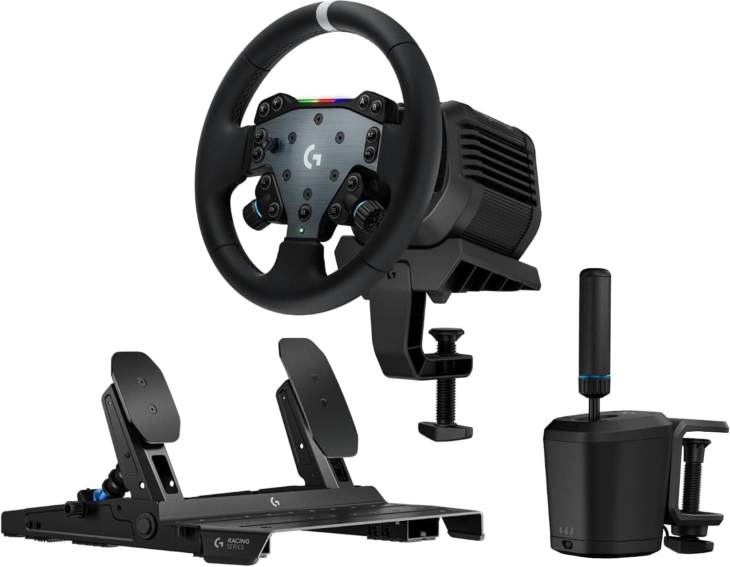 ست فرمان شبیهساز رانندگی سهتکه Logitech G RS50 با پایه Direct Drive 8 Nm، هاب 13 دکمهای و فرمان گرد 11-inch مناسب PS5، PS4 و PC ست فرمان شبیهساز رانندگی سهتکه Logitech G RS50 با پایه Direct Drive 8 Nm، هاب 13 دکمهای و فرمان گرد 11-inch مناسب PS5، PS4 و PC