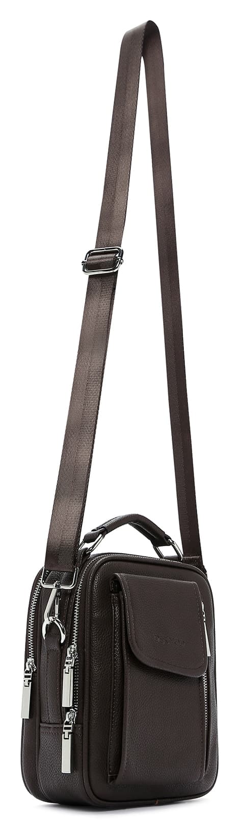 کیف دوشی مردانه Derimod قهوهای مدل 23SBD3200FT کیف دوشی مردانه Derimod قهوهای مدل 23SBD3200FT