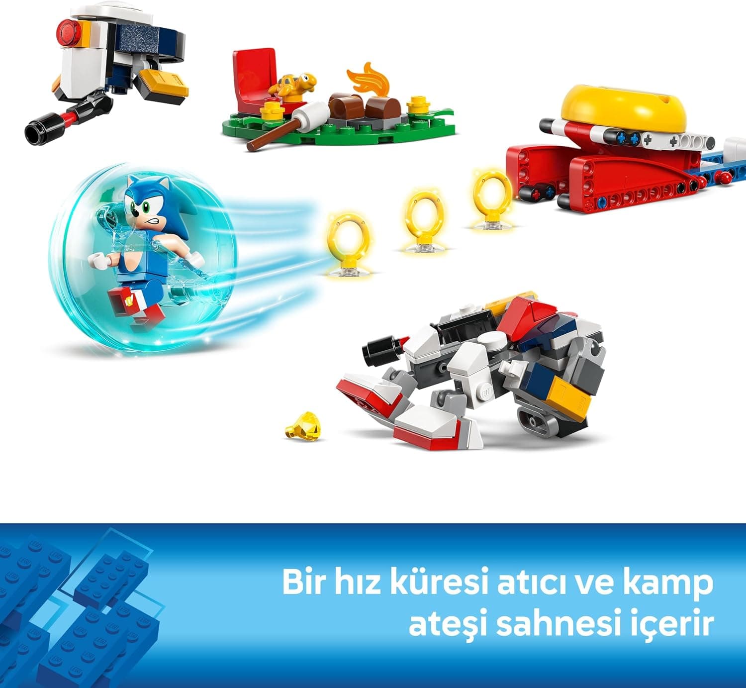 لگو Sonic The Hedgehog نبرد کنار آتش مدل 77001 لگو Sonic The Hedgehog نبرد کنار آتش مدل 77001