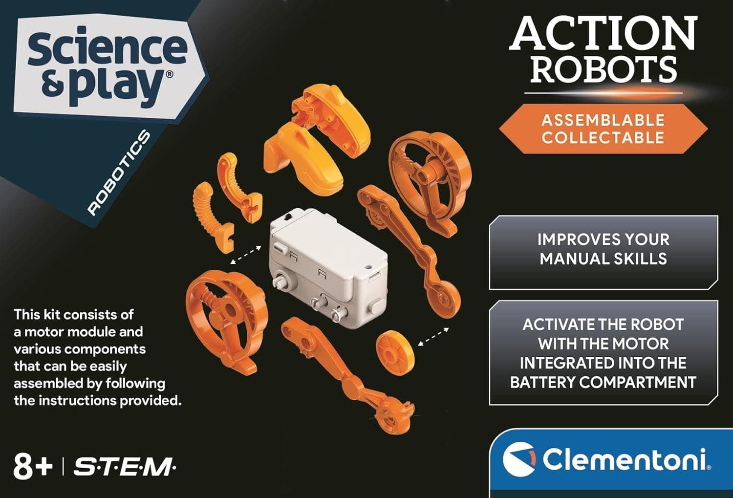 آزمایشگاه رباتیک Clementoni مدل Action Robots Runner آزمایشگاه رباتیک Clementoni مدل Action Robots Runner