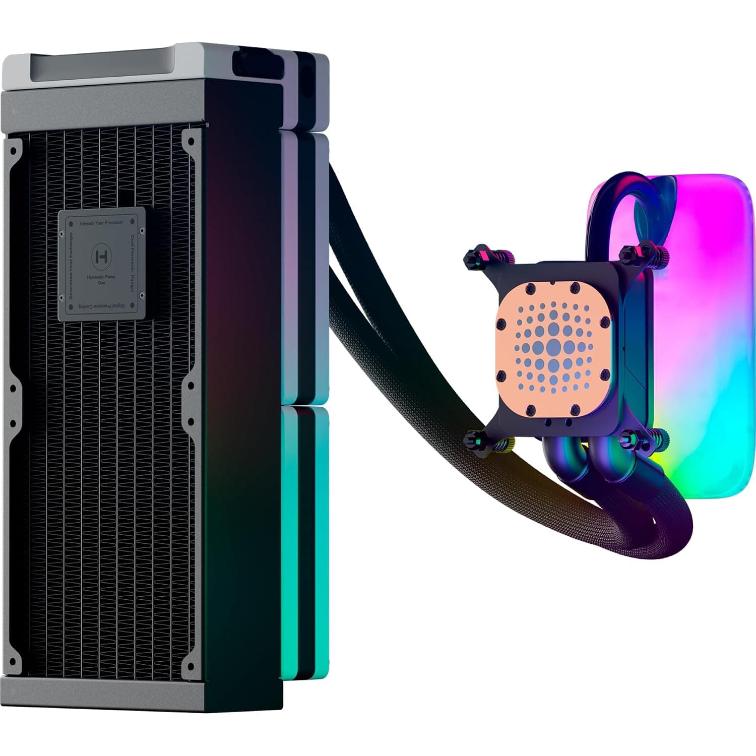 خنککننده مایع پردازنده سازگار با Intel-AMD HYTE Thicc Q60 qRGB LCD 240mm مدل FAN-HYTE-Q60-BW خنککننده مایع پردازنده سازگار با Intel-AMD HYTE Thicc Q60 qRGB LCD 240mm مدل FAN-HYTE-Q60-BW