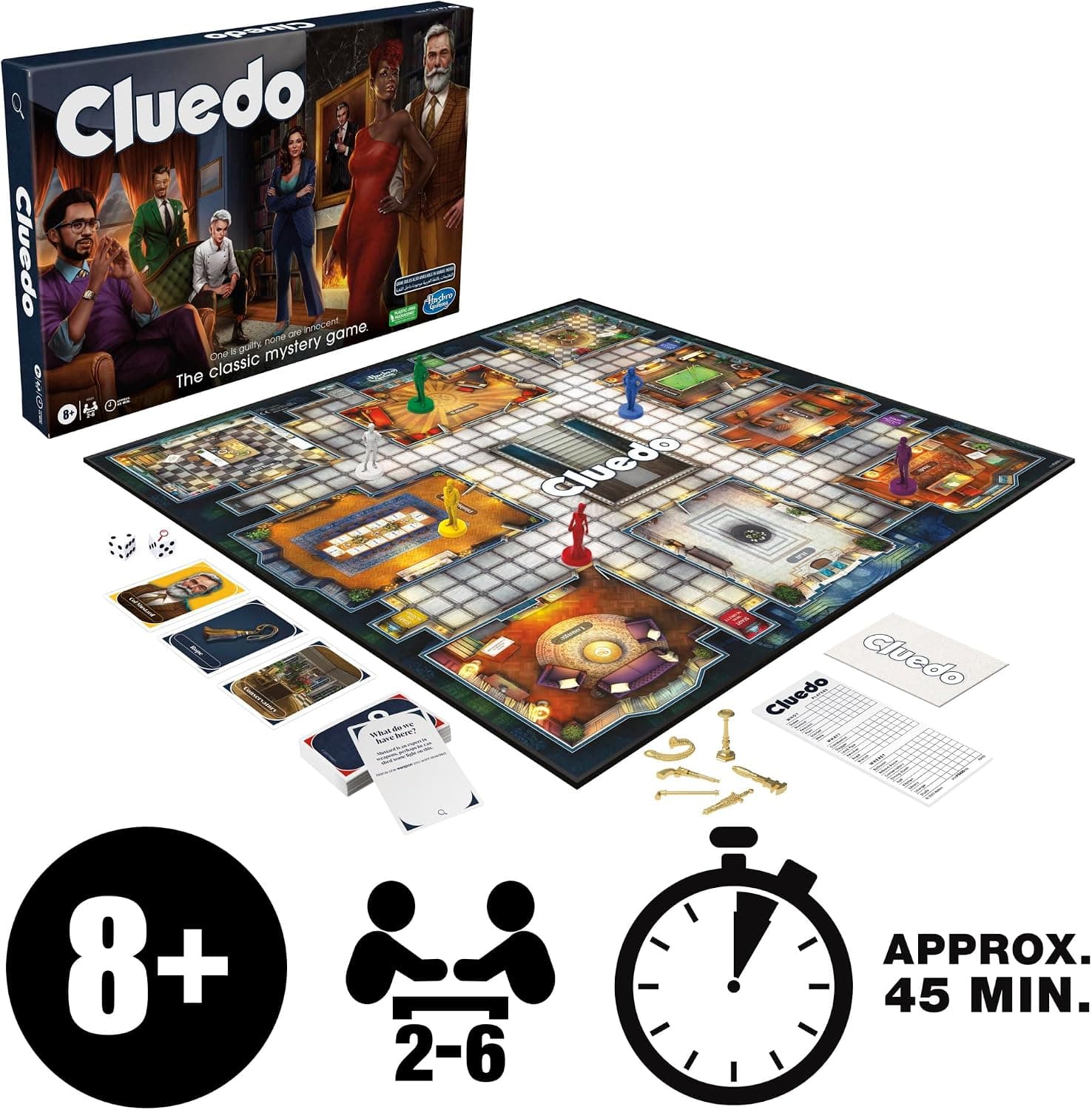 بازی صفحهای معمایی کودکان بالای ۸ سال Hasbro Clue بازی صفحهای معمایی کودکان بالای ۸ سال Hasbro Clue
