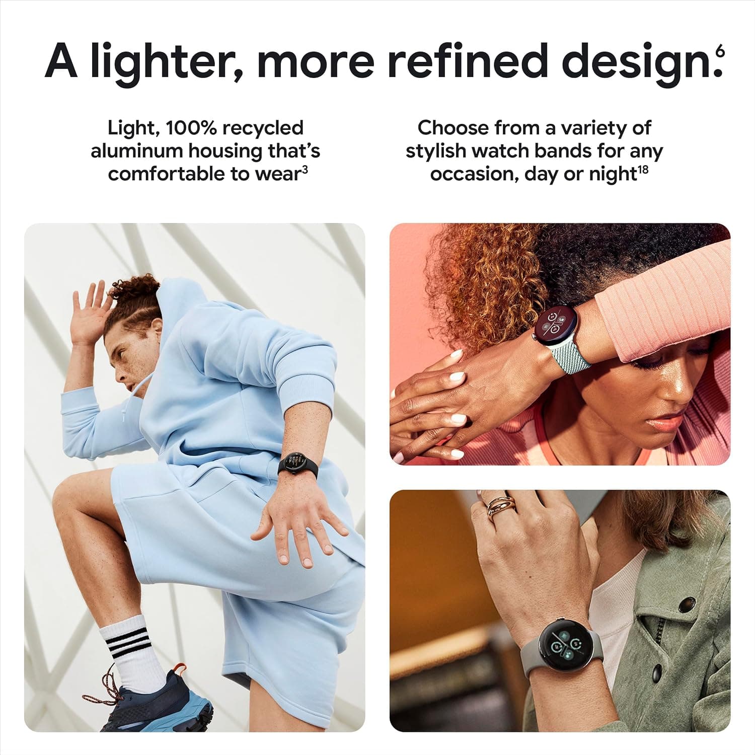 ساعت هوشمند اندروید Google مدل Pixel Watch 2 با قاب آلومینیومی ساعت هوشمند اندروید Google مدل Pixel Watch 2 با قاب آلومینیومی