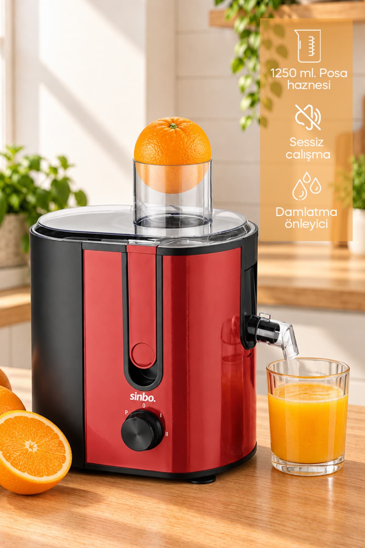آبمیوهگیری میوه و سبزیجات Sinbo با سیستم ضد چکه مدل SJ-3143 آبمیوهگیری میوه و سبزیجات Sinbo با سیستم ضد چکه مدل SJ-3143
