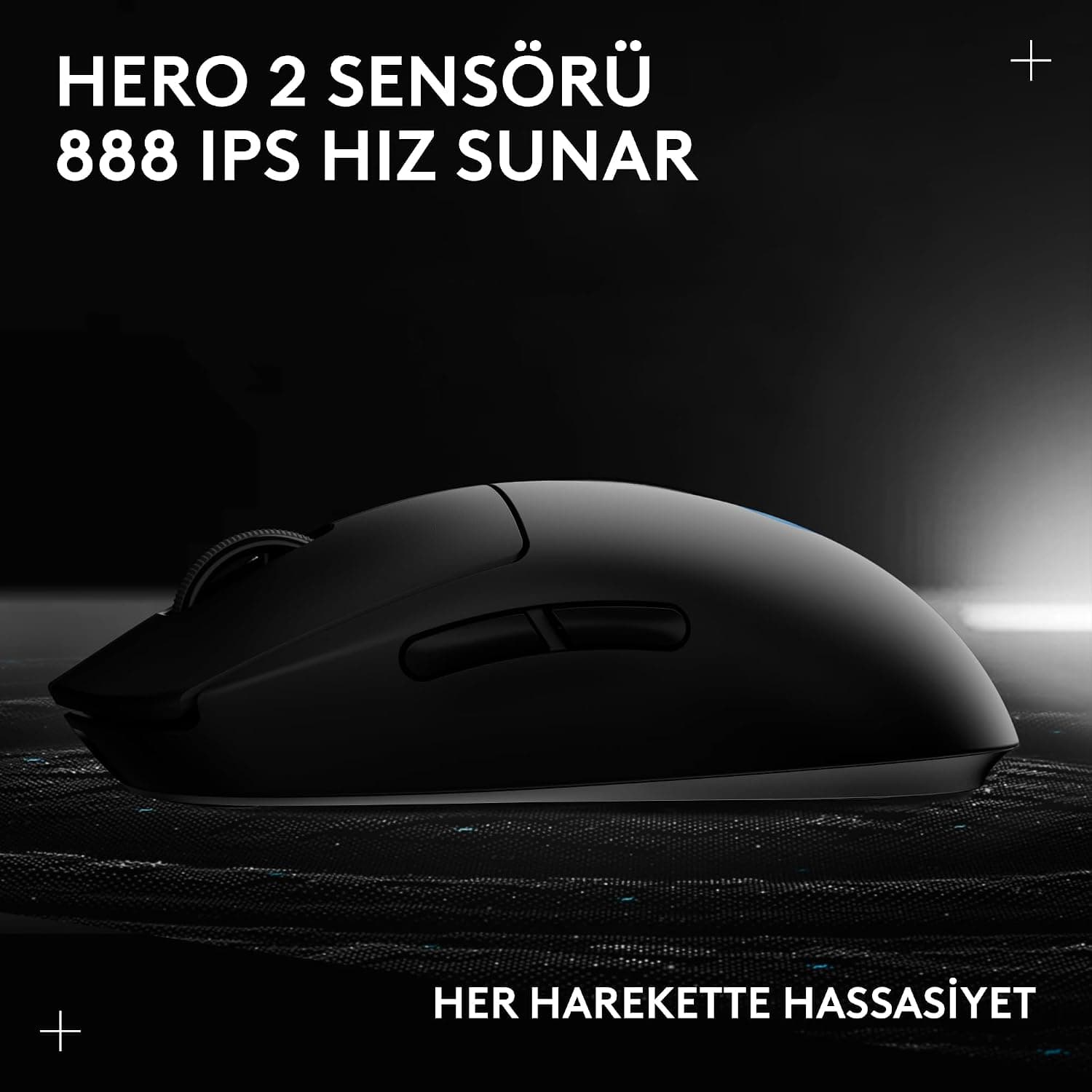 ماوس گیمینگ بیسیم دوطرفه PC/Mac Logitech G با حسگر HERO 2 32K DPI و 500+ IPS، 4 کلید قابلتنظیم، شارژ USB-C، مدل PRO 2 LIGHTSPEED مشکی ماوس گیمینگ بیسیم دوطرفه PC/Mac Logitech G با حسگر HERO 2 32K DPI و 500+ IPS، 4 کلید قابلتنظیم، شارژ USB-C، مدل PRO 2 LIGHTSPEED مشکی