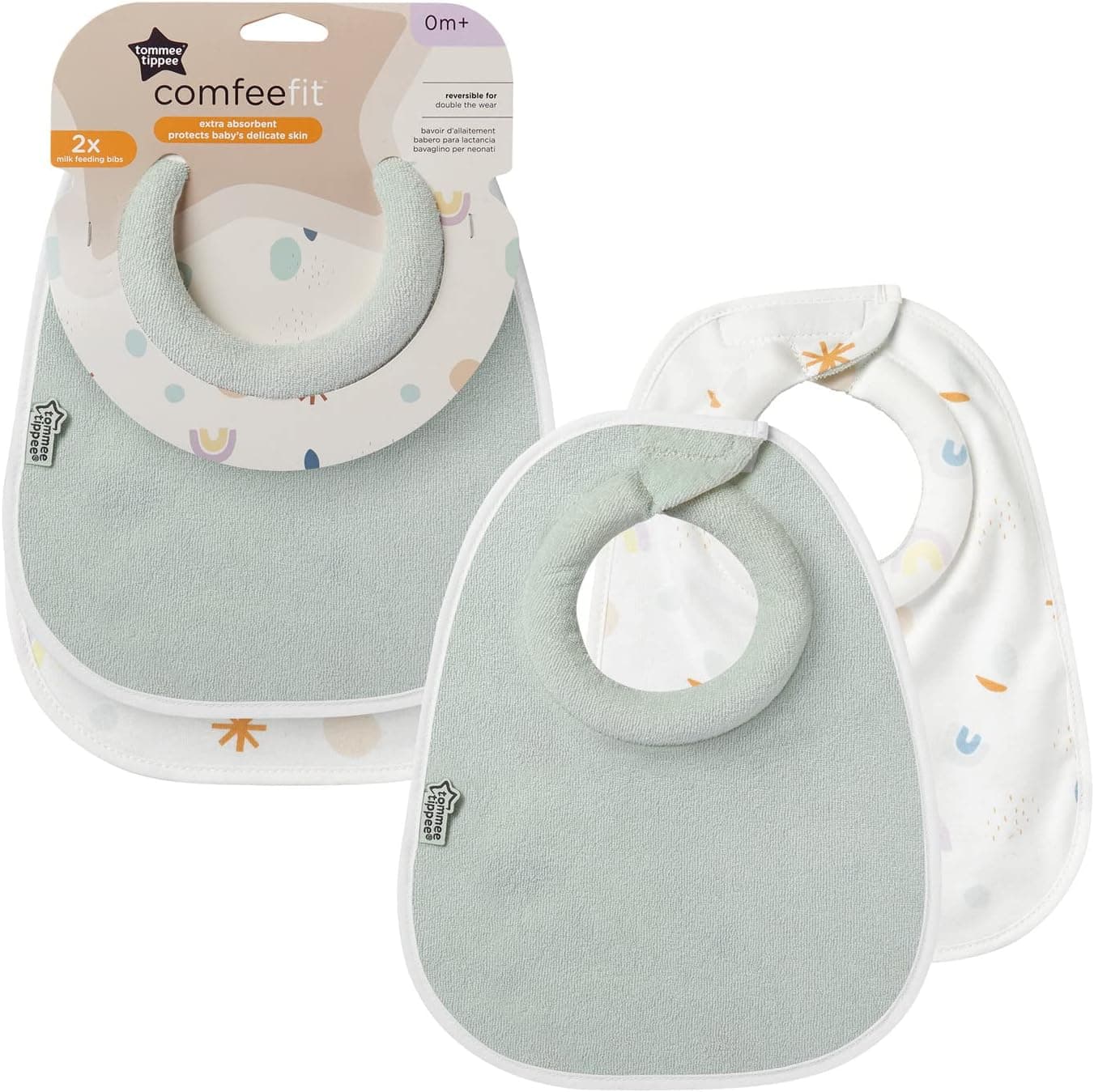 پیشبند شیرخوری Tommee Tippee Comfeefit نرم جاذب تنظیمپذیر دوطرفه 2 عددی سبز پیشبند شیرخوری Tommee Tippee Comfeefit نرم جاذب تنظیمپذیر دوطرفه 2 عددی سبز