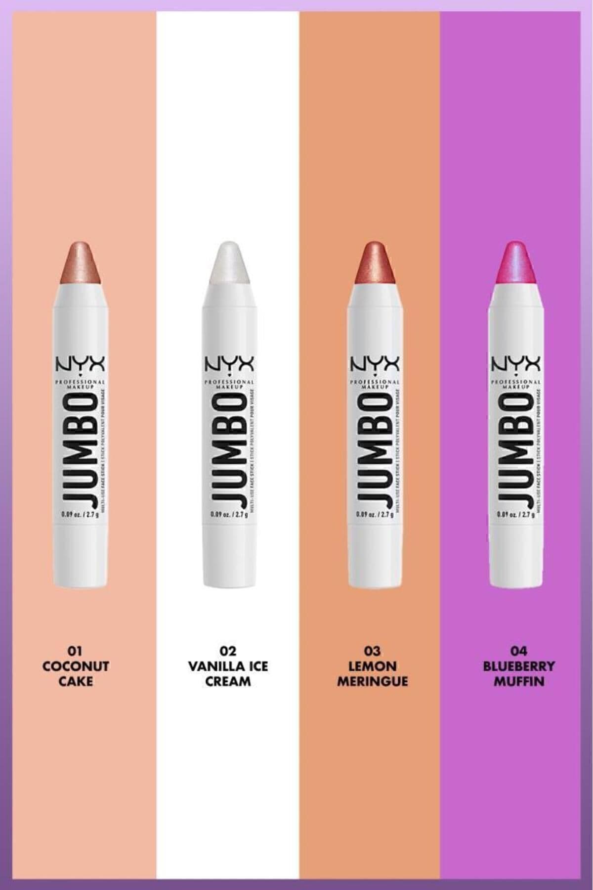 هایلایتر استیکی چندمنظوره NYX Professional Makeup مدل Jumbo Face Stick Coconut Cake هایلایتر استیکی چندمنظوره NYX Professional Makeup مدل Jumbo Face Stick Coconut Cake