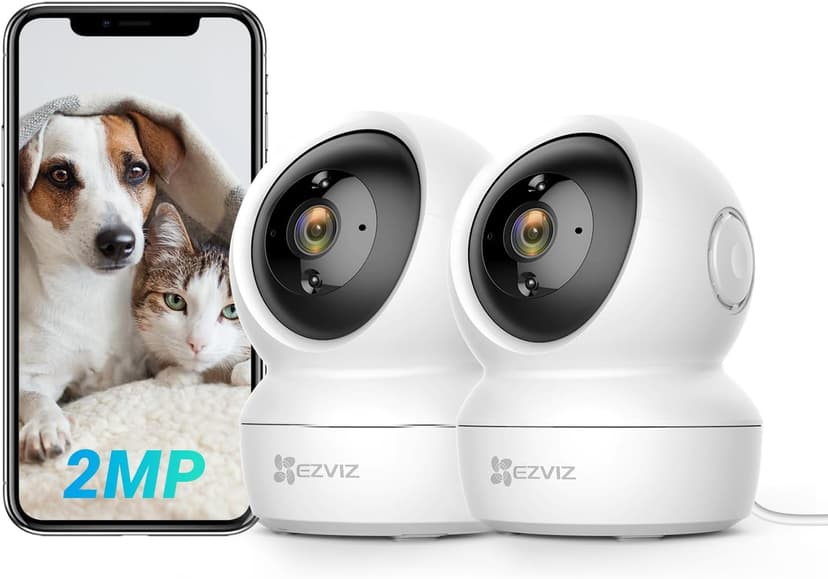 دوربین امنیتی داخلی EZVIZ بسته 2 عددی سیمی WiFi با قابلیت تشخیص حرکت و دید در شب 10M مدل 1080P دوربین امنیتی داخلی EZVIZ بسته 2 عددی سیمی WiFi با قابلیت تشخیص حرکت و دید در شب 10M مدل 1080P