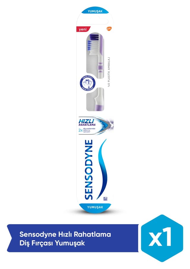 مسواک نرم Sensodyne با تسکین سریع مسواک نرم Sensodyne با تسکین سریع
