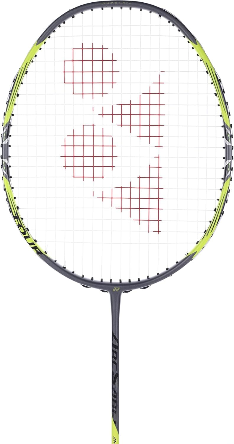 راکت بدمینتون YONEX بدون زه مدل Arcsaber 7 Tour، 4U، وزن متوسط 83 گرم، G5,6، زرد نقرهای راکت بدمینتون YONEX بدون زه مدل Arcsaber 7 Tour، 4U، وزن متوسط 83 گرم، G5,6، زرد نقرهای