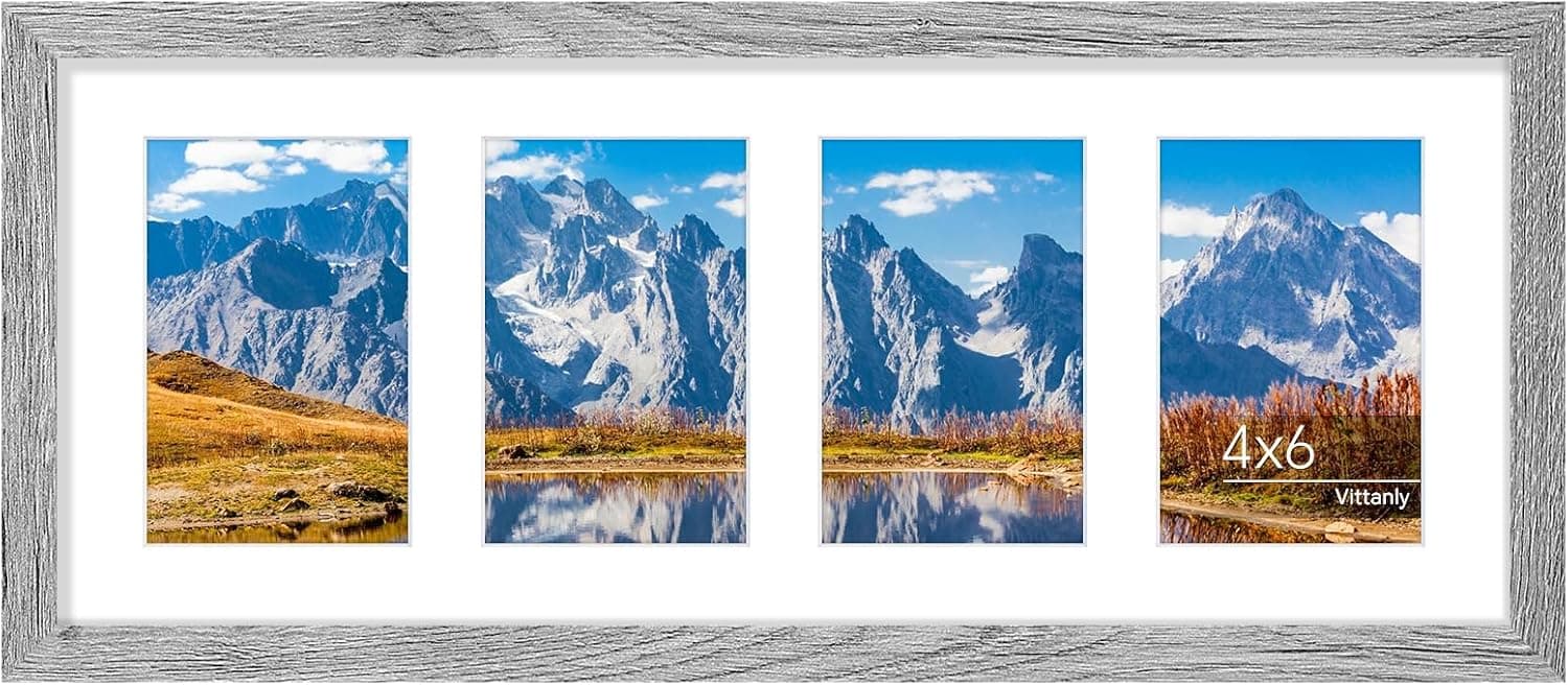 قاب عکس کلاژ Vittanly سایز 8x10 دیواری و رومیزی طبیعی روشن قاب عکس کلاژ Vittanly سایز 8x10 دیواری و رومیزی طبیعی روشن