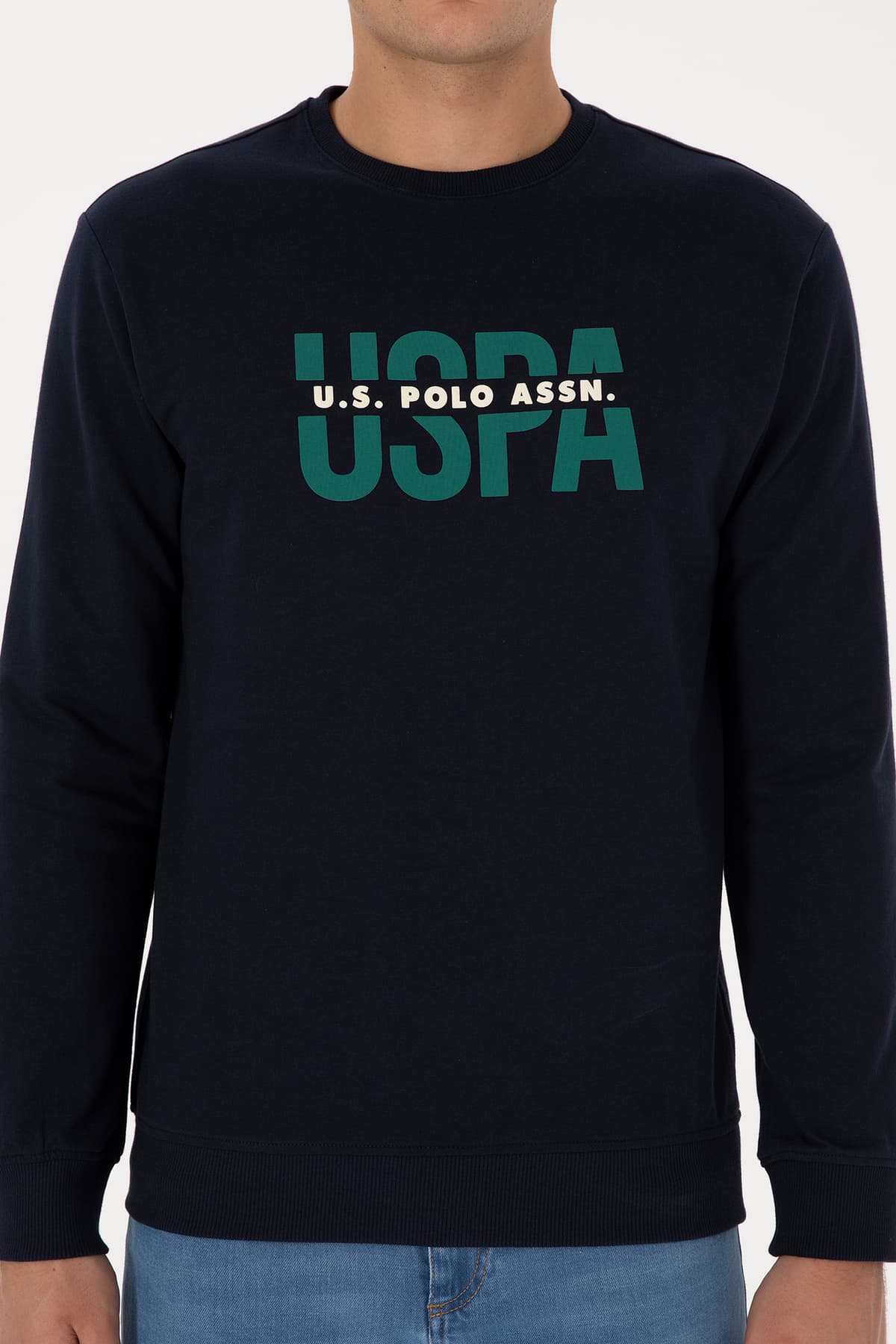 سوئیشرت مردانه U.S. Polo Assn. فیت معمولی یقه گرد سرمهای مدل 50308149-VR033 سوئیشرت مردانه U.S. Polo Assn. فیت معمولی یقه گرد سرمهای مدل 50308149-VR033