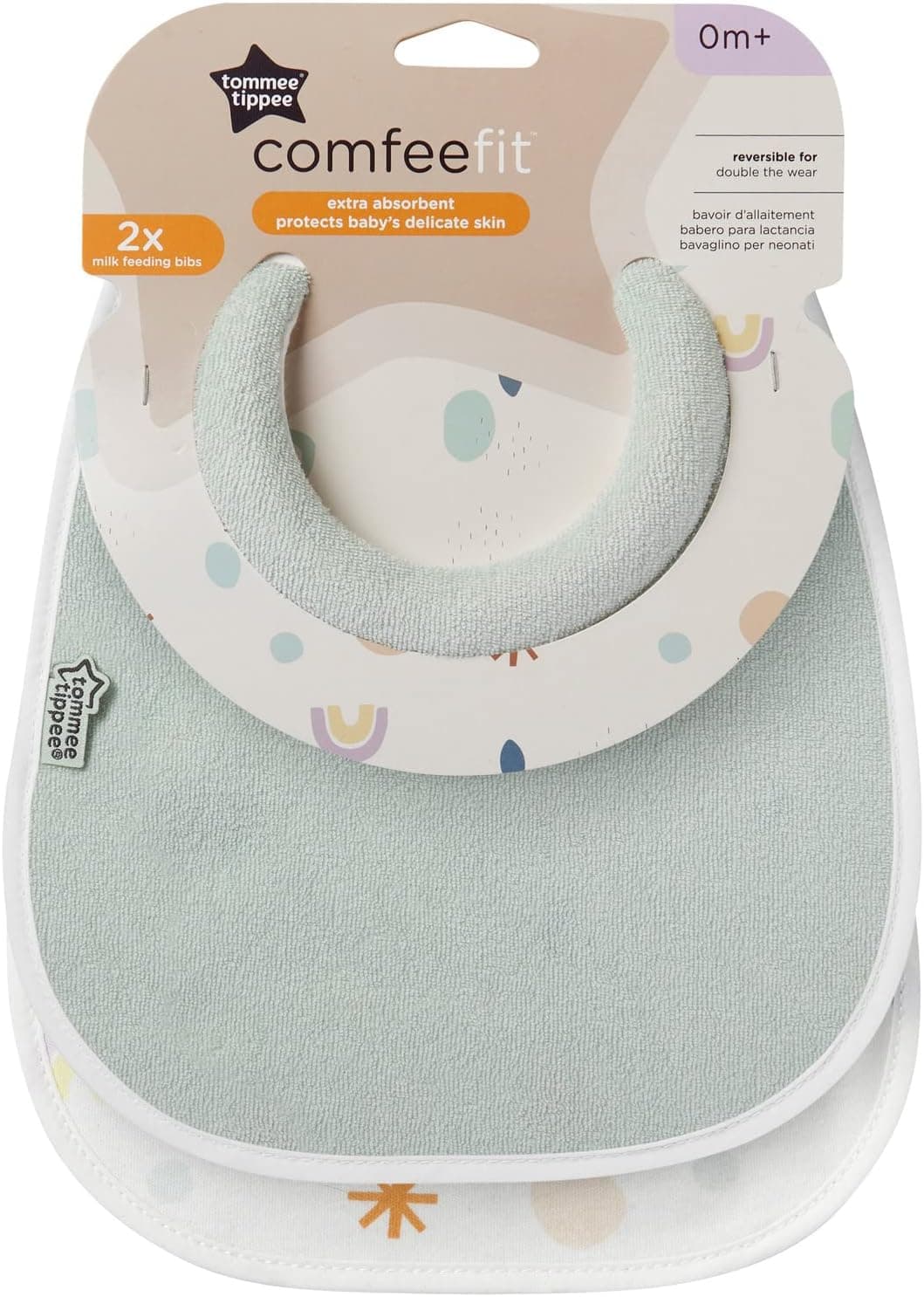 پیشبند شیرخوری Tommee Tippee Comfeefit نرم جاذب تنظیمپذیر دوطرفه 2 عددی سبز پیشبند شیرخوری Tommee Tippee Comfeefit نرم جاذب تنظیمپذیر دوطرفه 2 عددی سبز