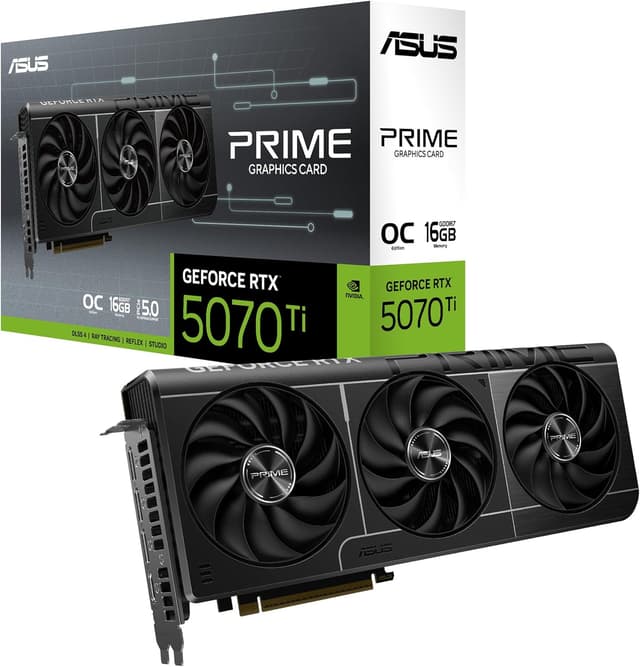 کارت گرافیک ASUS GeForce RTX 5070 Ti Prime OC 16GB GDDR7 PCI Express 5.0 کارت گرافیک ASUS GeForce RTX 5070 Ti Prime OC 16GB GDDR7 PCI Express 5.0