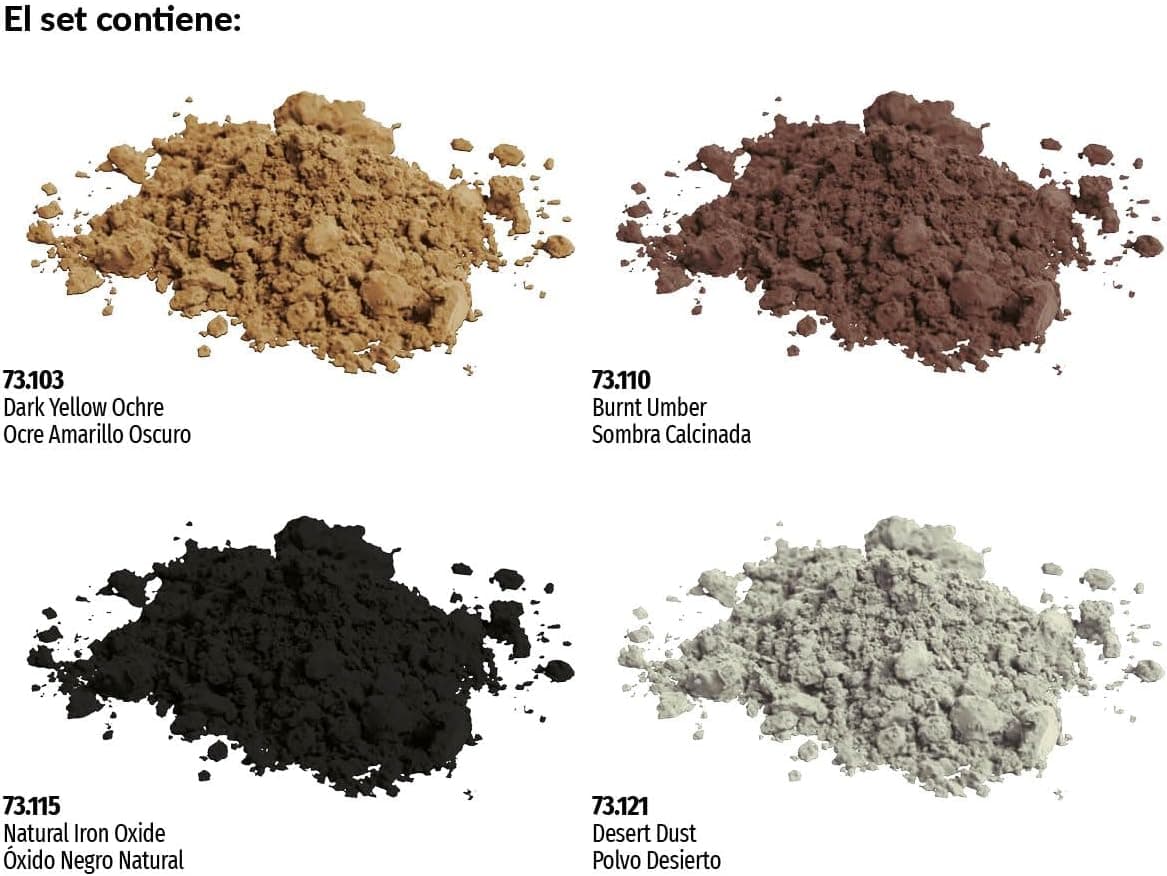 ست پیگمنت Vallejo AV مدل Dust & Dirt بسته 4 عددی 35 ml ست پیگمنت Vallejo AV مدل Dust & Dirt بسته 4 عددی 35 ml