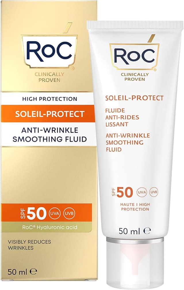کرم ضدآفتاب مایع صورت RoC Soleil-Protect ضدچروک SPF50 حجم 50 ml کرم ضدآفتاب مایع صورت RoC Soleil-Protect ضدچروک SPF50 حجم 50 ml