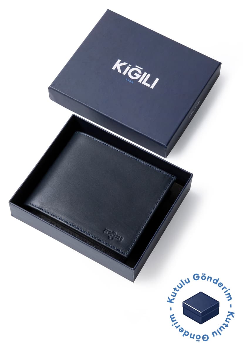 کیف پول مردانه Kiğılı چرمی اصل با بخشهای کارتی و جعبه هدیه کیف پول مردانه Kiğılı چرمی اصل با بخشهای کارتی و جعبه هدیه