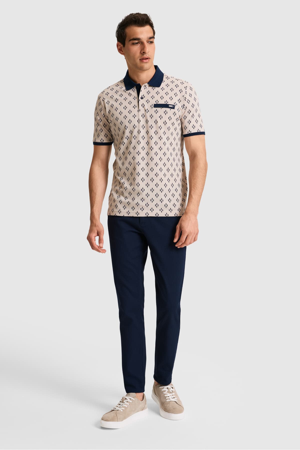تیشرت مردانه U.S. Polo Assn. فیت معمولی یقه پولو رنگ سنگی مدل 50326994-VR049 تیشرت مردانه U.S. Polo Assn. فیت معمولی یقه پولو رنگ سنگی مدل 50326994-VR049