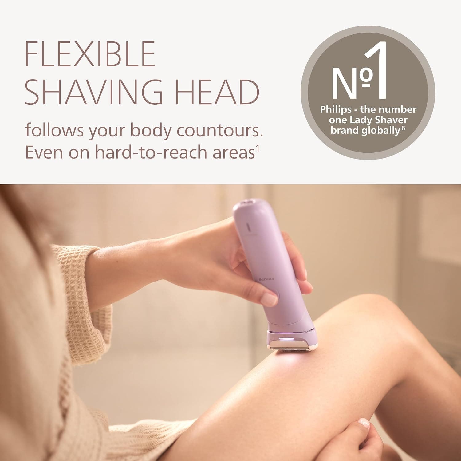ماشین اصلاح زنانه Philips Lady Shaver سری 8000 بیسیم مدل BRL149/00 ماشین اصلاح زنانه Philips Lady Shaver سری 8000 بیسیم مدل BRL149/00