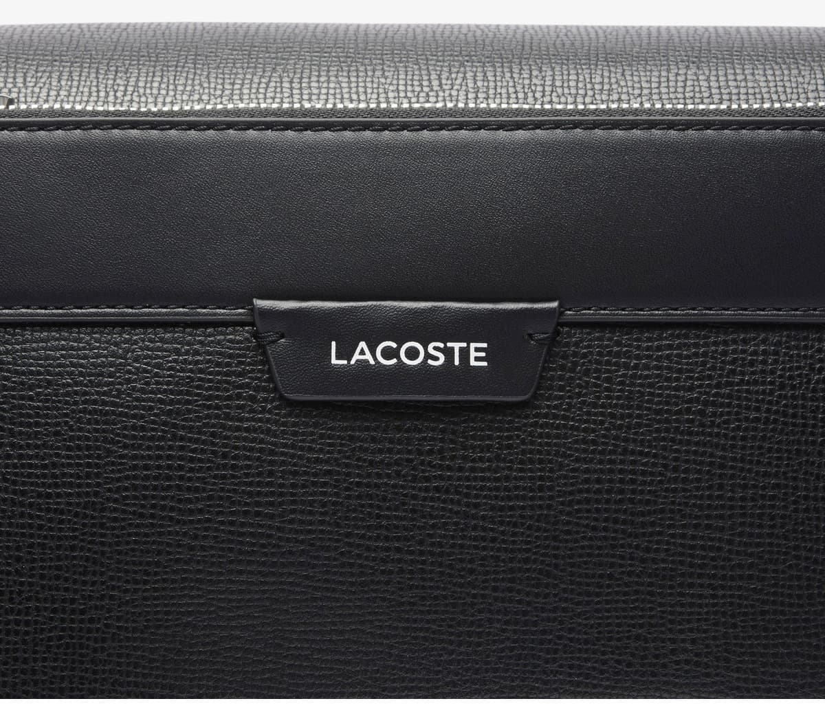 کیف دوشی یونیسکس Lacoste چرمی مشکی کیف دوشی یونیسکس Lacoste چرمی مشکی