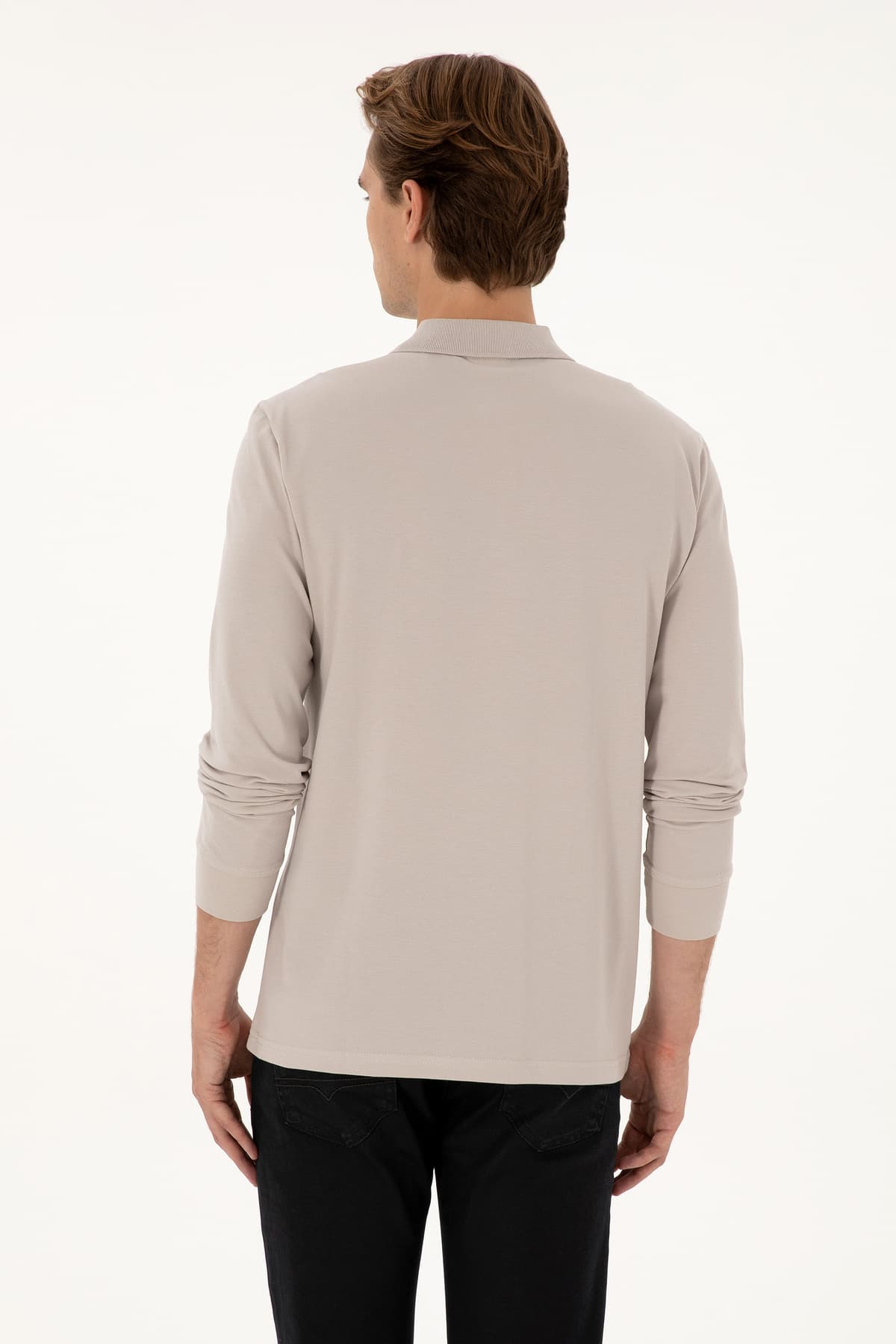 سوئیشرت مردانه U.S. Polo Assn. فیت معمولی یقه پولو رنگ سنگی ساده مدل 50313772-VR049 سوئیشرت مردانه U.S. Polo Assn. فیت معمولی یقه پولو رنگ سنگی ساده مدل 50313772-VR049
