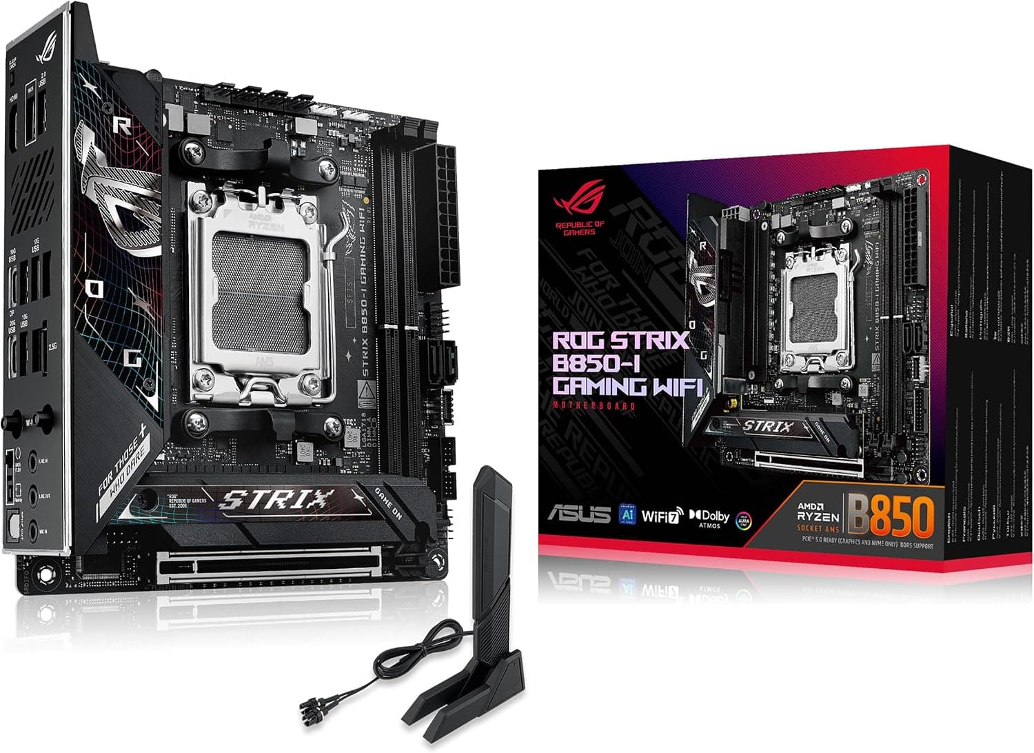 مادربرد ASUS ROG STRIX گیمینگ WiFi7 AMD AM5 ATX مدل B850-A مادربرد ASUS ROG STRIX گیمینگ WiFi7 AMD AM5 ATX مدل B850-A